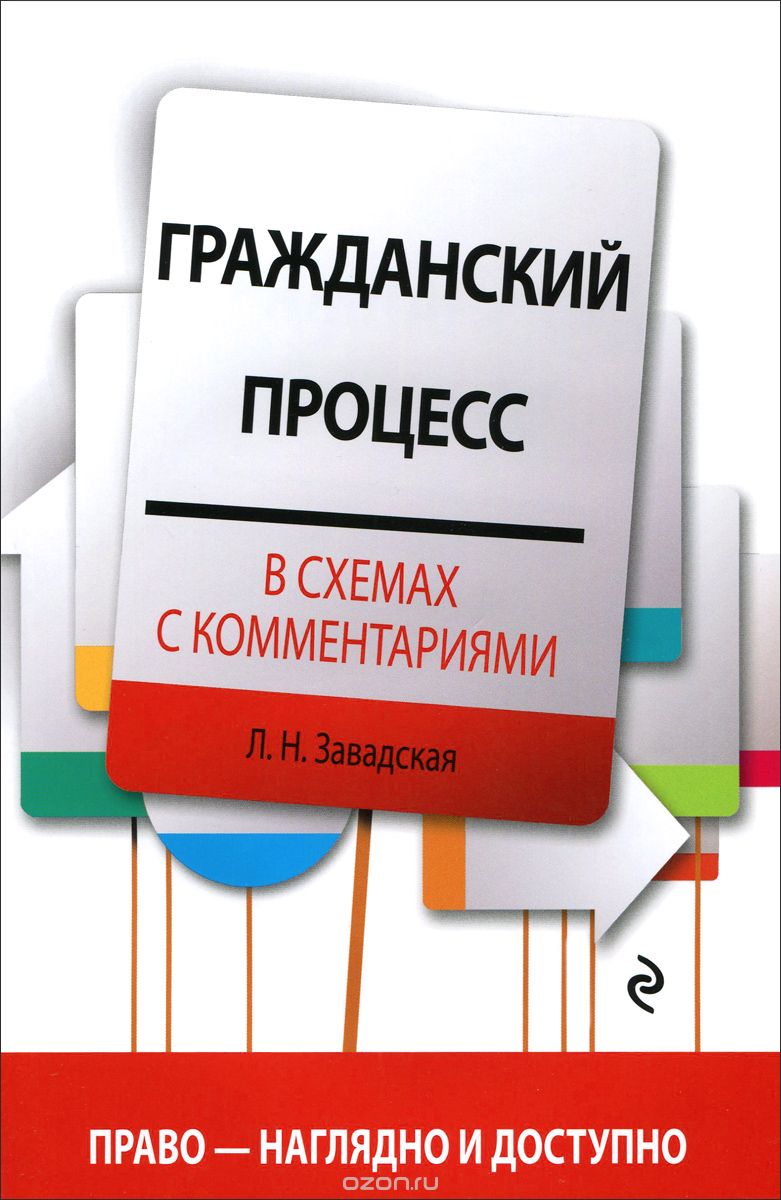 Скачать книгу "Гражданский процесс в схемах с комментариями, Л. Н. Завадская"