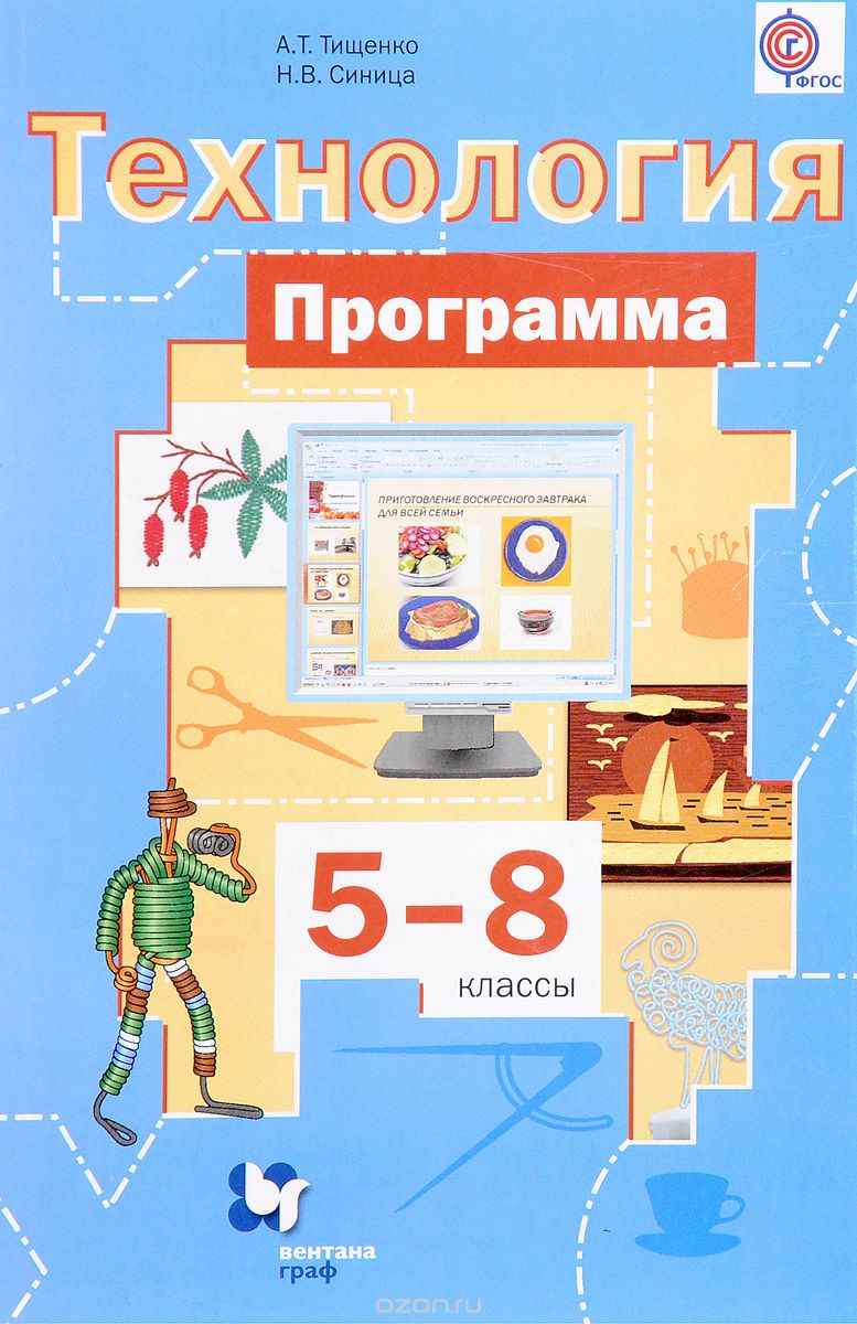 Технология. 5-8 классы. Программа (+ CD), А. Т. Тищенко, Н. В. Синица